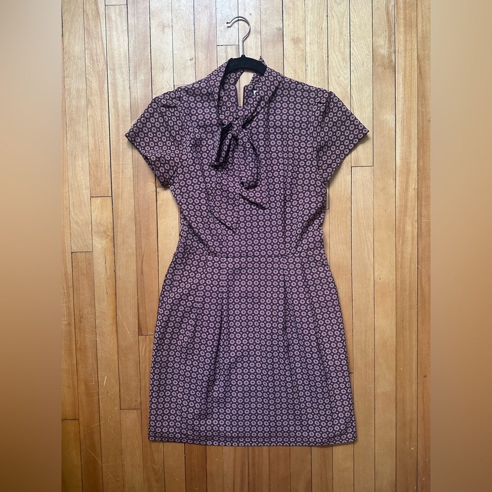 Birds of North America Petronia Dress Sz4 Made in Canada Short Sleeve